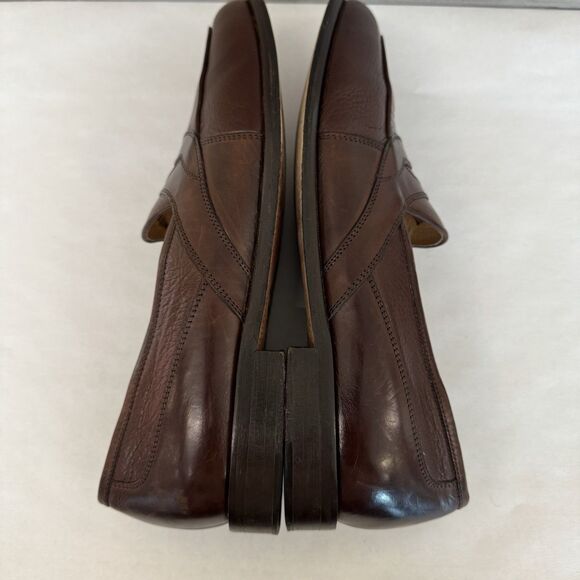 Johnston & Murphy Brown Leather Slip On Penny Loafers Men 11 M Classic Preppy‎ main image 5